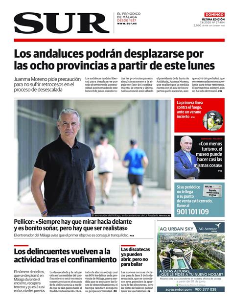 Diario SUR 07.06.2020 | Asociación de la Prensa de Málaga