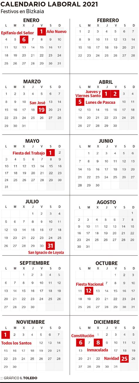 Dias Festivos 2021   Calendario Laboral 2021 Estos Son Los Dias ...