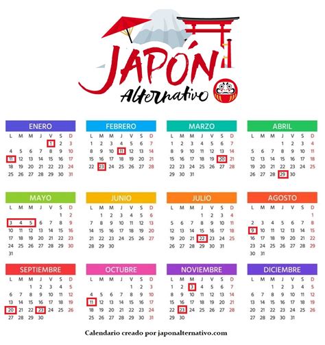 Días Festivos en Japón en 2021 ⇒ 【¡Calendario!】