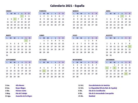 Días festivos en Madrid   Calendario laboral Madrid 2021