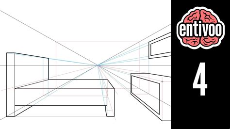 Dibuja un cuarto usando perspectiva a un punto de fuga ...