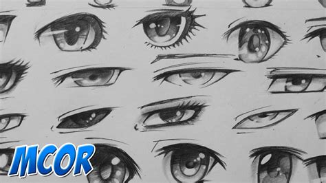 Dibujando/Bocetando Ojos Manga   29 Formas Diferentes ...