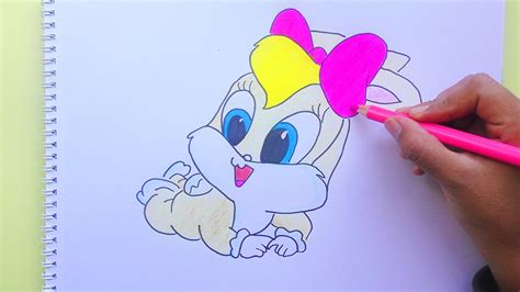 Dibujando y coloreando a Lola Bunny  Looney Tunes ...