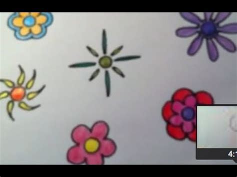 Dibujar flores Funky Muy fácil   YouTube