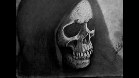 Dibujo a lapiz  LA MUERTE . the reaper pencil drawing ...