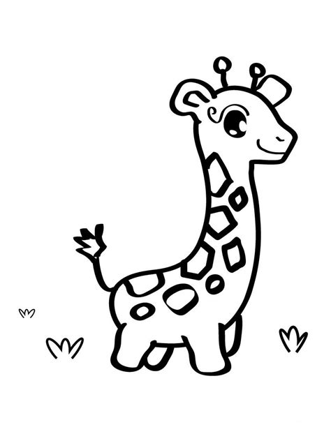 Dibujo animado jirafa para colorear   Imagui