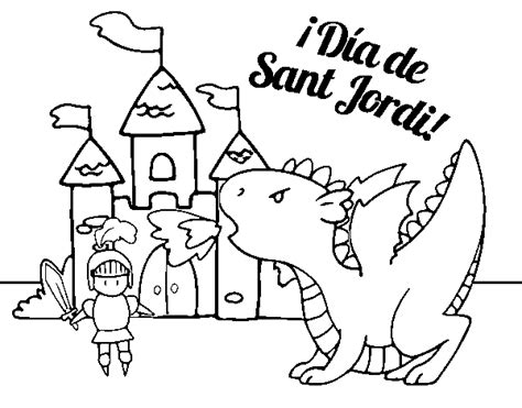 Dibujo de Dia de San Jorge para Colorear   Dibujos.net