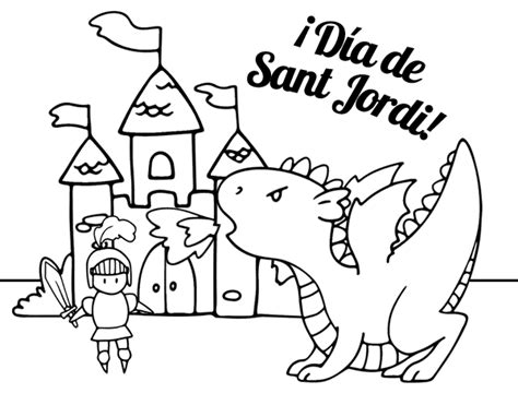 Dibujo de Dia de San Jorge para Colorear   Dibujos.net