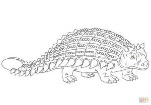 Dibujo de Dinosaurio Anquilosaurio con Caparazón para colorear ...