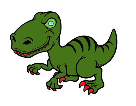 Dibujo de Dinosaurio velociraptor pintado por en Dibujos ...