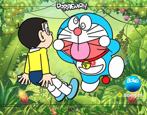 Dibujo de Doraemon y Nobita pintado por en Dibujos.net el ...