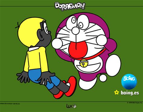 Dibujo de Doraemon y Nobita pintado por Gabrielcos en ...