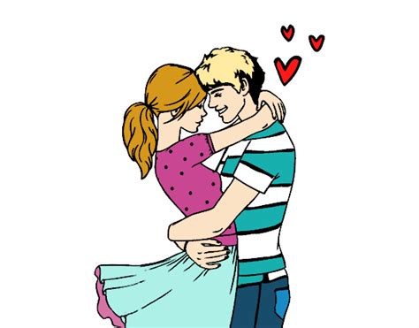 Dibujo de dos enamorados pintado por en Dibujos.net el día ...