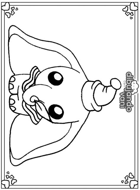 Dibujo de Dumbo para imprimir y colorear   Dibujando con Vani