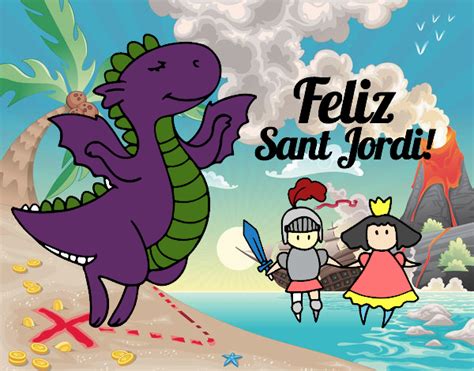 Dibujo de Feliz Sant Jordi pintado por en Dibujos.net el día 04 12 18 a ...