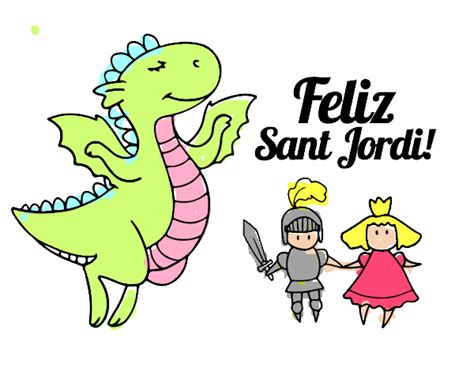 Dibujo de Feliz Sant Jordi pintado por en Dibujos.net el día 09 08 19 a ...