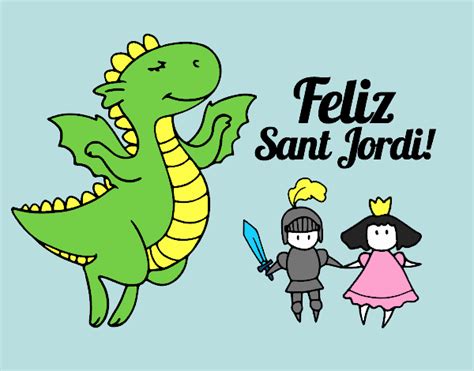 Dibujo de Feliz Sant Jordi pintado por en Dibujos.net el día 19 04 20 a ...
