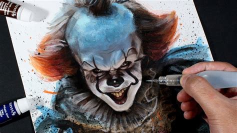 Dibujo de IT | Pennywise con Acuarela | Drawing the ...