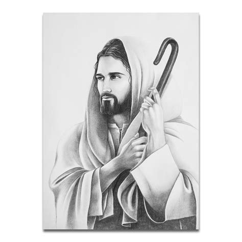 Dibujo de Jesucristo Sketch de Jesús dibujo a lápiz de | Etsy