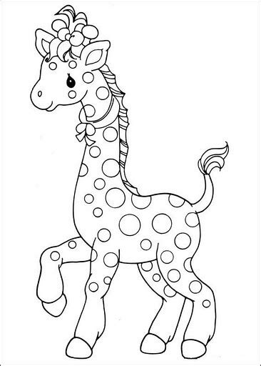 Dibujo de jirafa tierna para pintar   Dibujos para Pintar ...