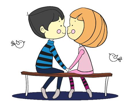 Dibujo de Jóvenes enamorados pintado por en Dibujos.net el ...