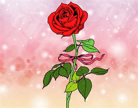 Dibujo de la rosa roja pintado por en Dibujos.net el día 01 08 15 a las ...