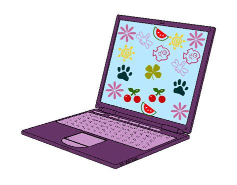 Dibujo de laptop pintado por Andrea8 en Dibujos.net el día ...