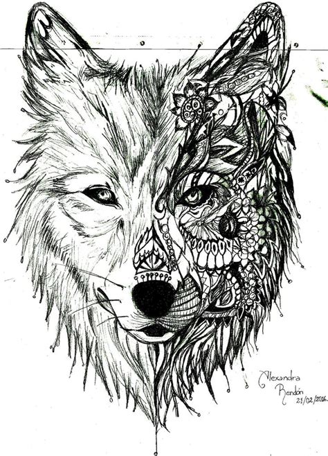 dibujo de lobo a lapiz | Animales para pintar, Dibujos ...