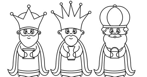 Dibujo de Los 3 Reyes Magos para Colorear | Dibujos de ...