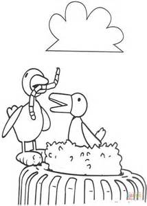 Dibujo de Los pájaros comen gusanos para colorear | Dibujos para ...