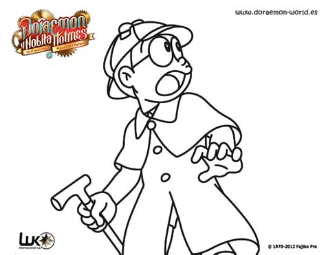 Dibujo de Nobita Holmes para Colorear   Dibujos.net