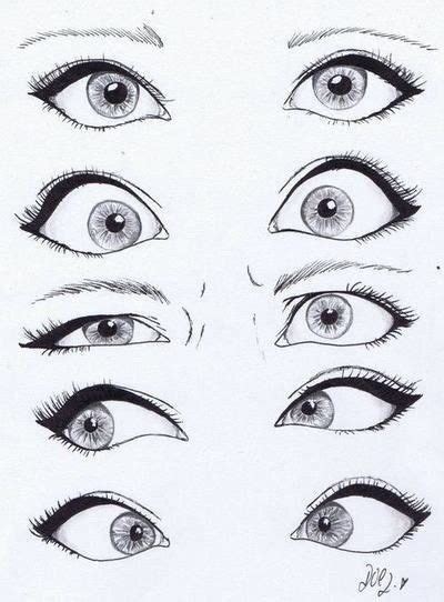 Dibujo de ojos! Tipos de miradas.  | Dibujos de ojos ...