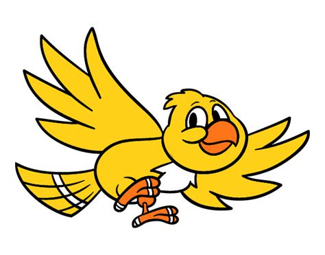 Dibujo de Pájaro volando pintado por en Dibujos.net el día ...