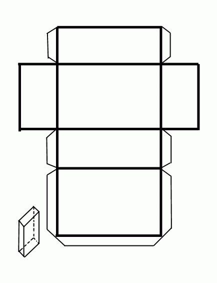 Dibujo de paralelepipedo para  ... | Atividades de ...