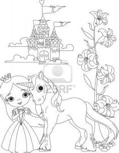 Dibujo de Princesa y unicornio para colorear | Colorear ...