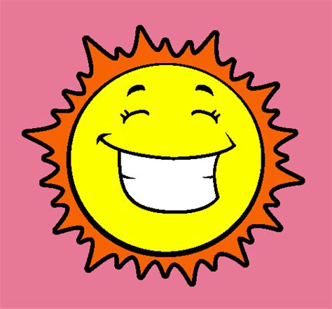 Dibujo de Sol sonriendo pintado por Alegria en Dibujos.net ...