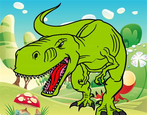 Dibujo de tiranosaurio rex pintado por Francooooo en Dibujos.net el día ...