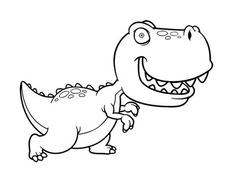 Dibujo de Tyrannosaurus para Colorear | Libro de dinosaurios para ...