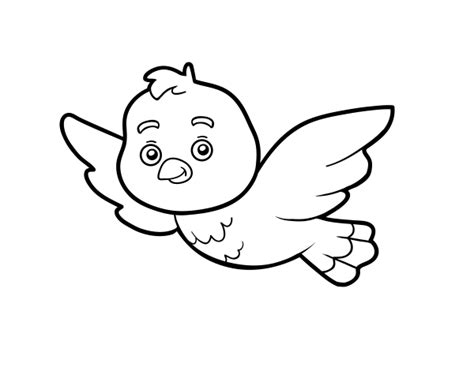 Dibujo de Un pájaro para Colorear   Dibujos.net