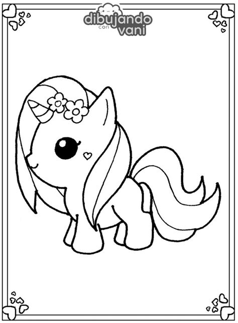 Dibujo de un unicornio 4 para imprimir y colorear ...