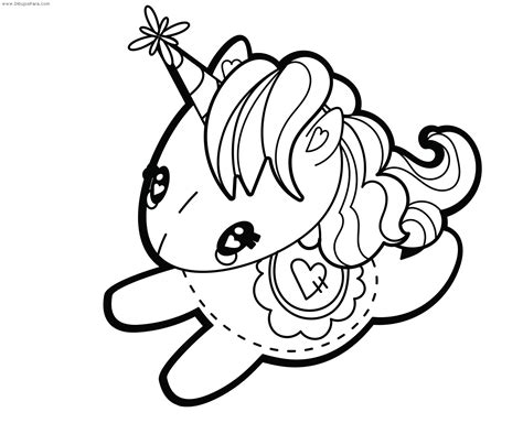 Dibujo de Unicornio Infantil – Dibujos para Colorear