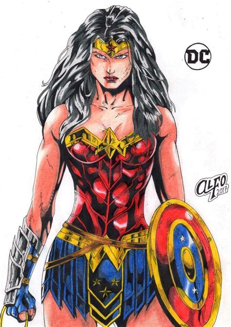 Dibujo de Wonder Woman. | •Cómics• Amino
