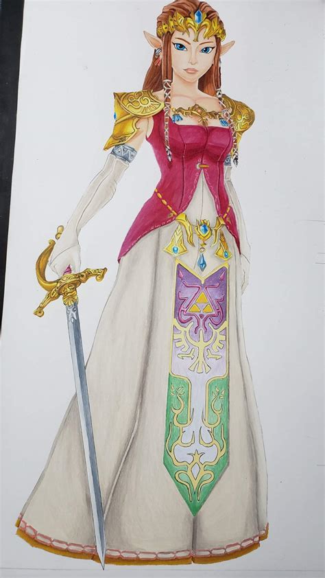 Dibujo de Zelda Twilight Princess ver. | Zelda Amino En Español Amino