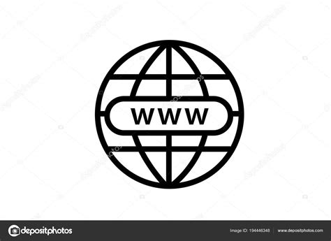 Dibujo del icono del internet | Símbolo de la búsqueda de ...