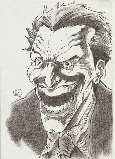 Dibujo del Joker para entrenar líneas y colorear | Dibujos ...
