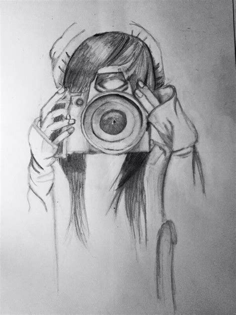 Dibujo hipster chica haciendo fotografia | Dibujos hípster ...