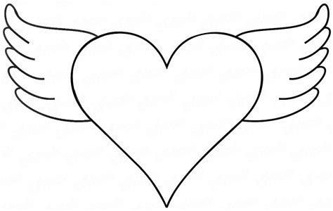 Dibujo para colorear Corazón. Descargar o imprimir gratis
