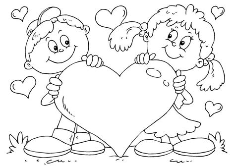 Dibujo para colorear corazón San Valentín   Dibujos Para ...
