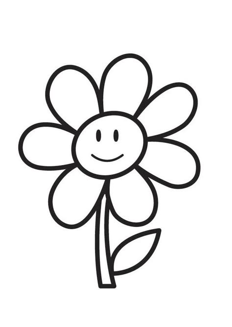 Dibujo para colorear flor   Dibujos Para Imprimir Gratis