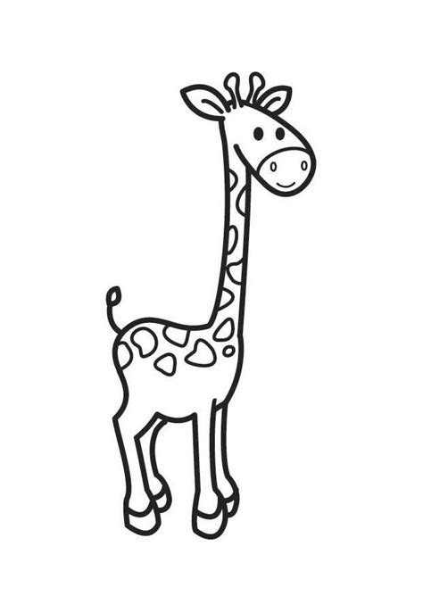 Dibujo para colorear jirafa   Img 17896
